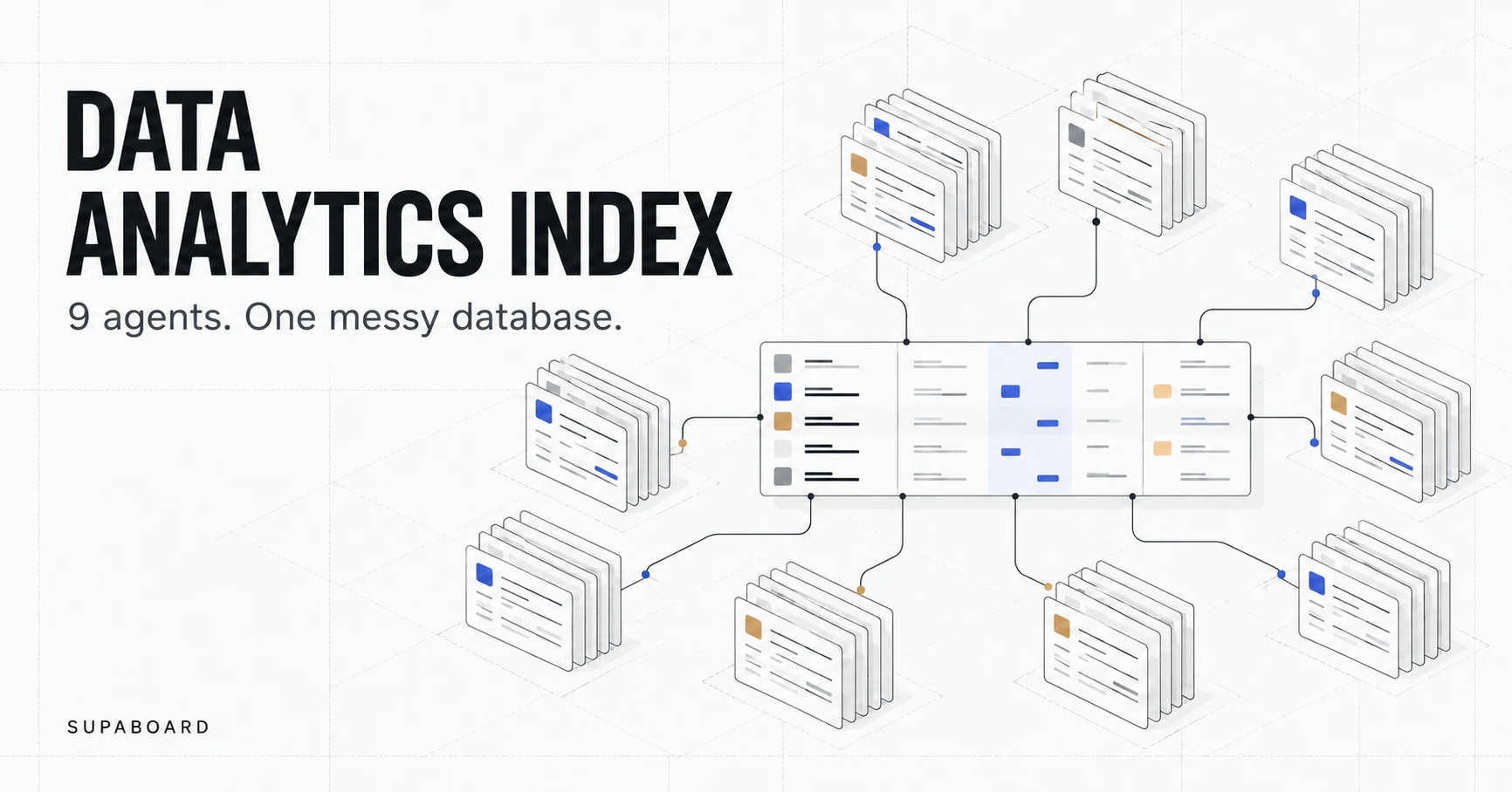 Data Analytics Index: nine AI agents compared on one messy business database.